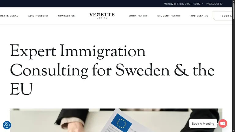 Vedette Legal: Publik webbplats